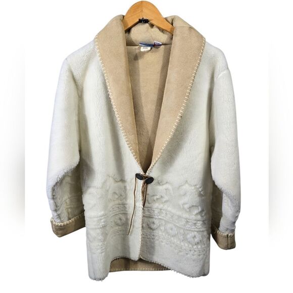 Natural ReflectionsCream Sherpa  Vintage 80's/90's Yellowstone - Picture 1 of 7